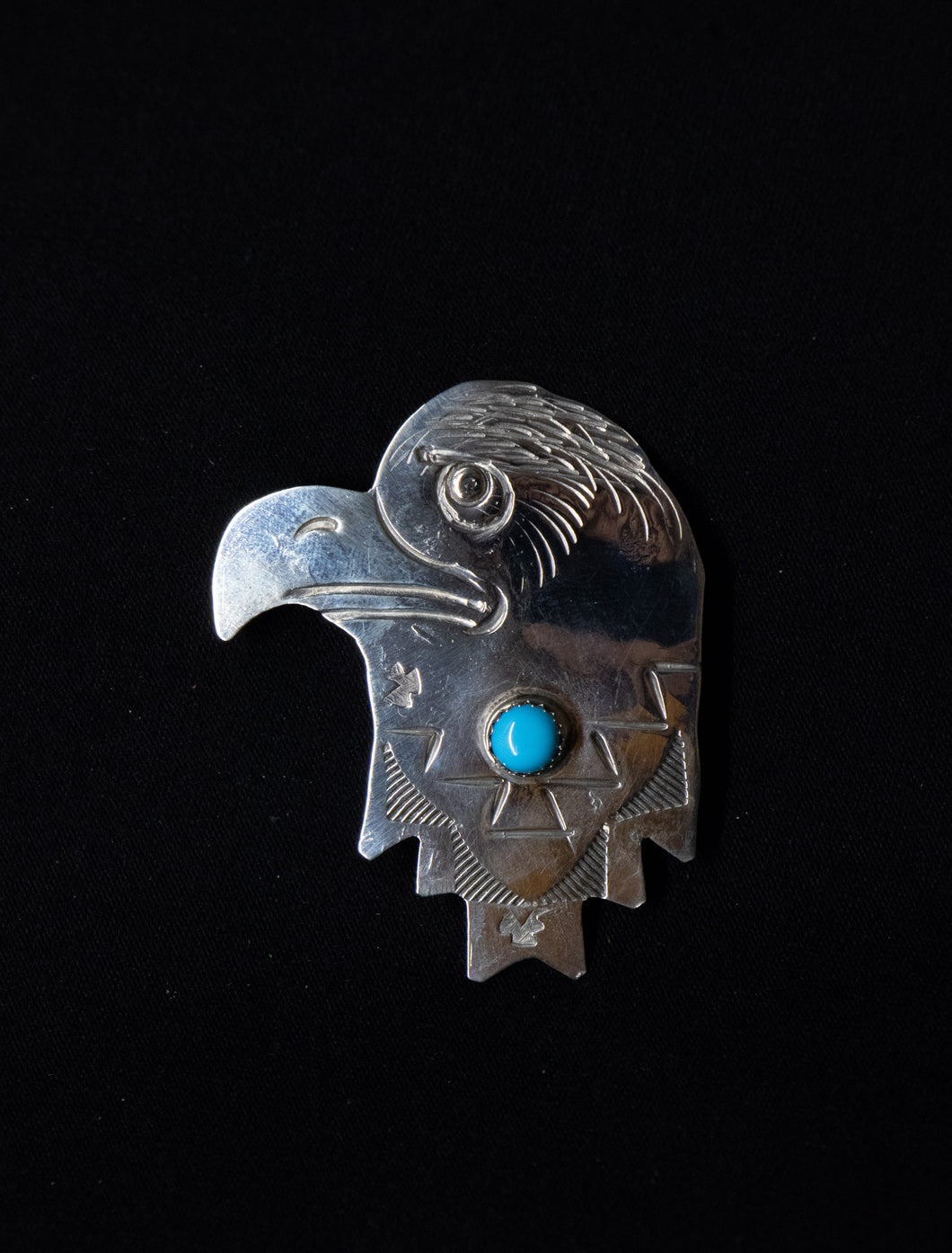 Eagle Head pin Turquoise - Atira's Southwest